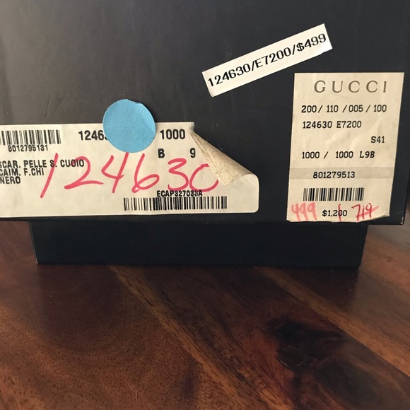 Gucci Black Crocodile Mules - Picture 8 of 8